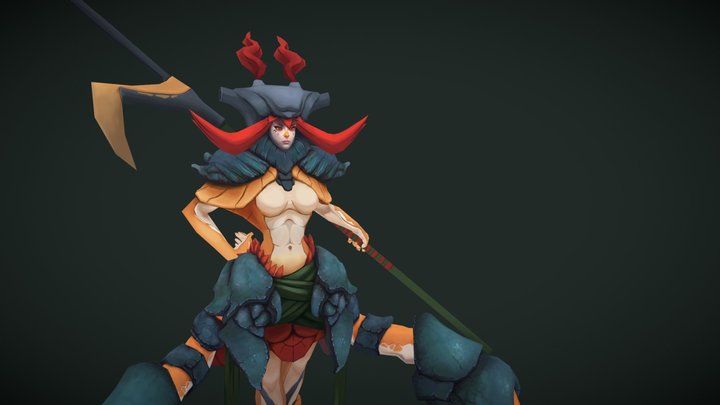 Chimis - Beneath the Waves (hand-painted) 3D Model