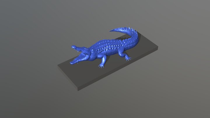 Crocodile realistic | 3D-printable | Zbrush 3D Model
