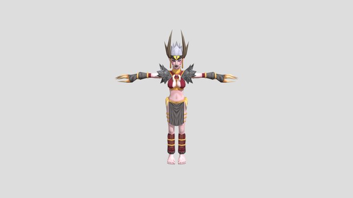 Witch Dancer 3D Model