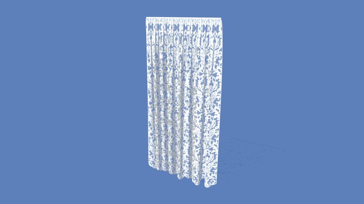 Lace Curtain. (FREE) 3D Model