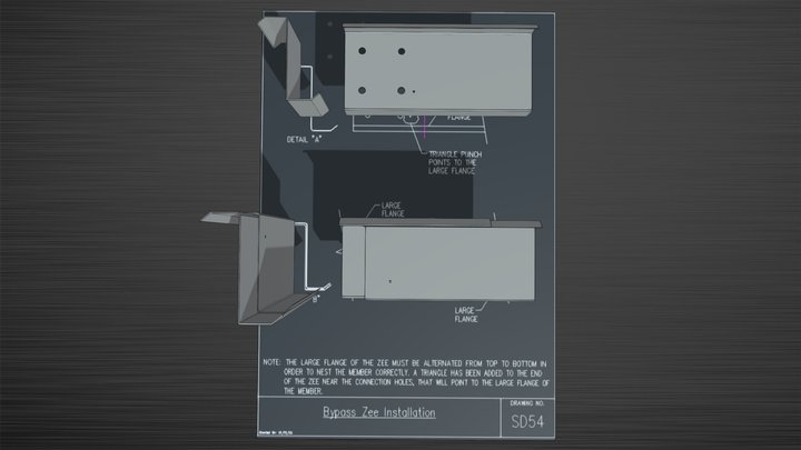 SD54 Detail Drawing 3D Model