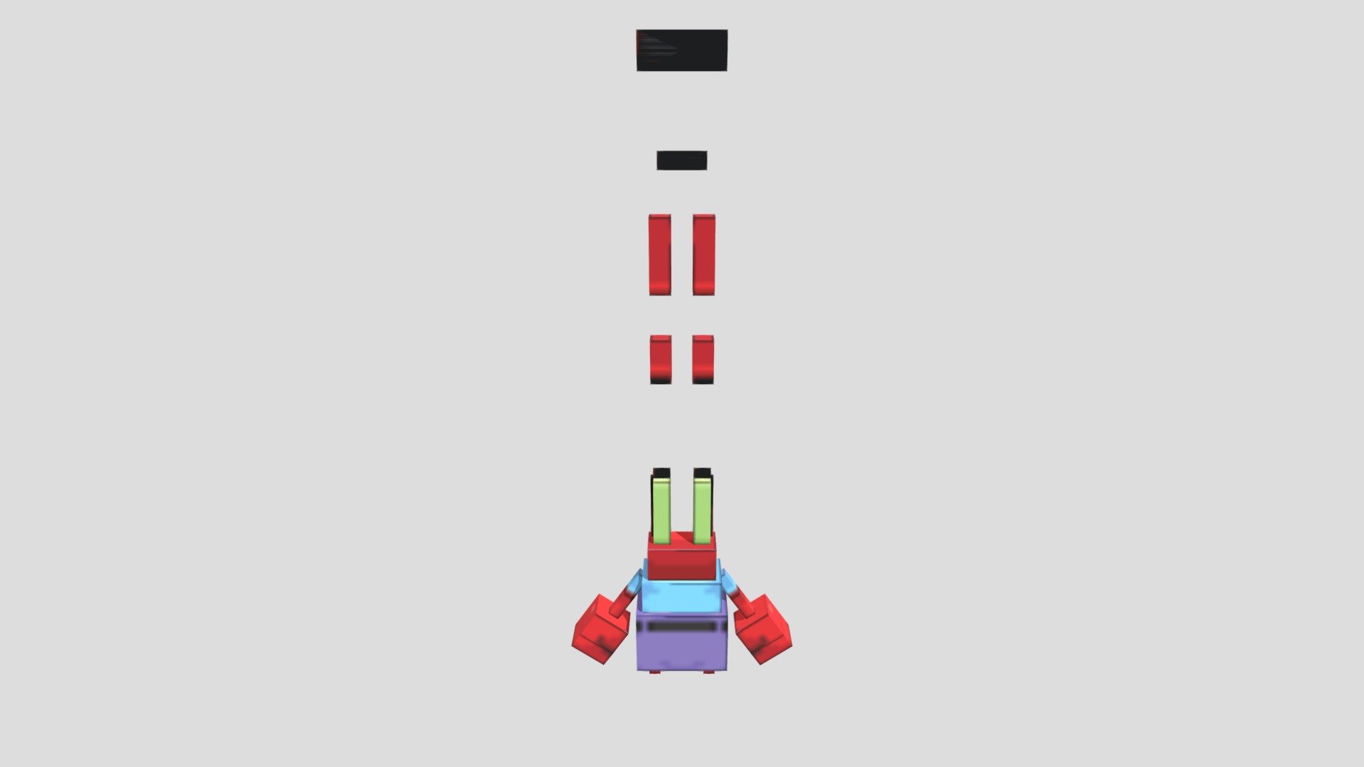 Mr Krabs Minecraft mob download Download Free 3D model by