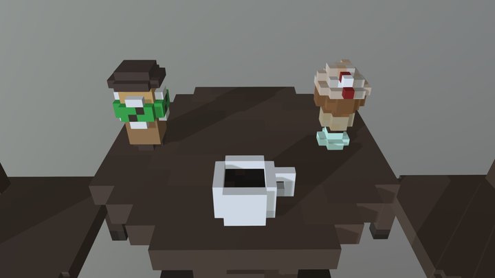 New Coffees - Staxel 3D Model