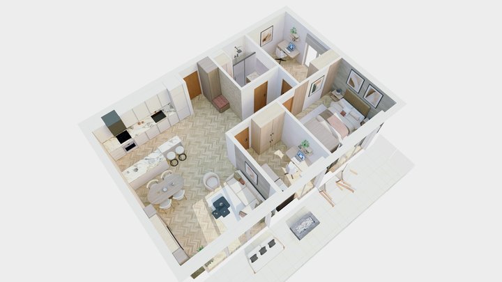 Styl 1 3D Model