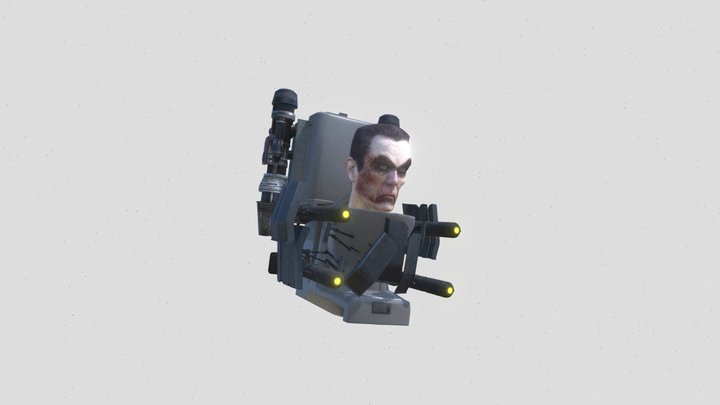 g-man toilet or g-man clone 3D Model