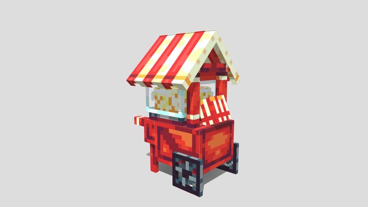 Popcorn Car 3D Model