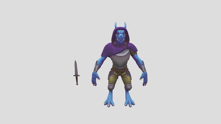 Biscuit painted 3D Model