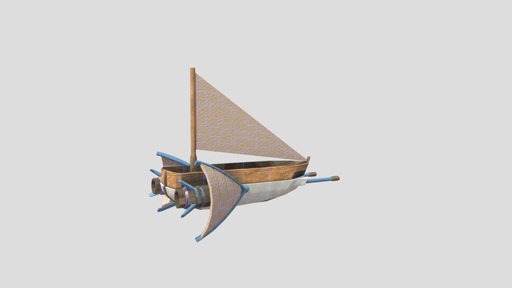 Small Capital Player Ship 3D Model