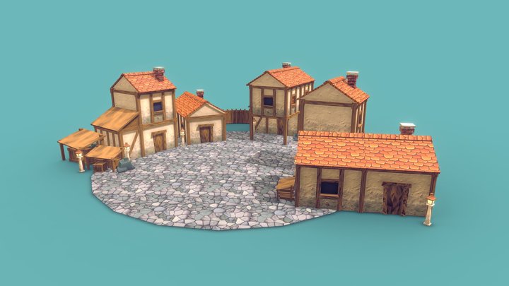 Toxic Aura - Village 3D Model