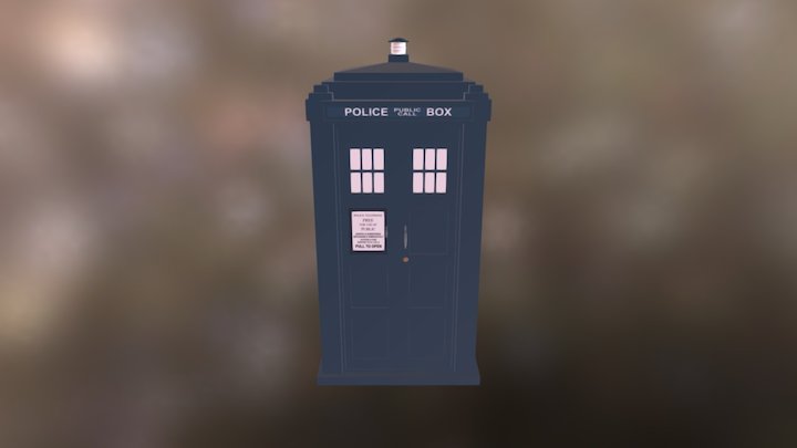 Old school TARDIS 3D Model