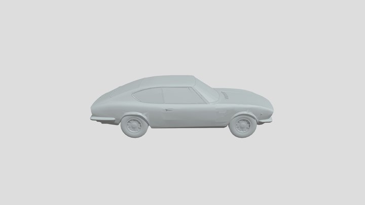 Fiat Dino Coupe 1967 lowpoly for 3D-printing
