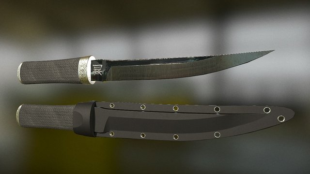 Hisu Knife 3D Model