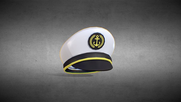 Sea Captain Hat 3D Model