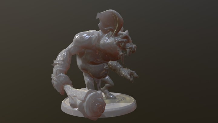 Tiger Skull Hog Goblin 3D Model