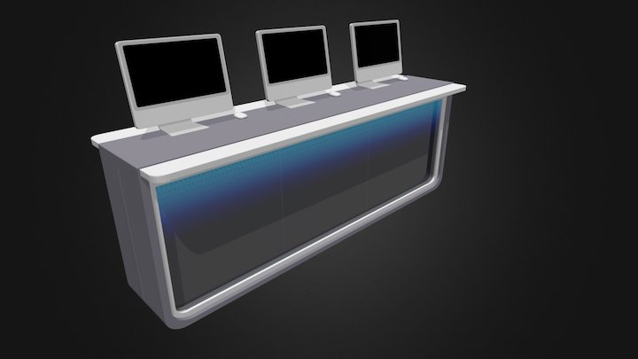 电脑柜2 3D Model