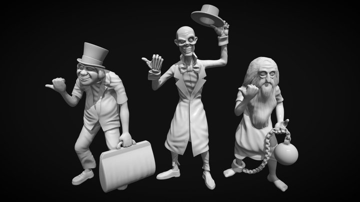 Hitchhiking Ghosts 3D Model