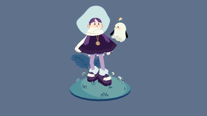 Plum and Cream | Magic Recipes 3D Model