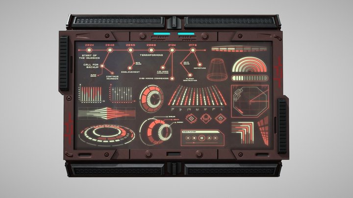 Data Monitor 3D Model