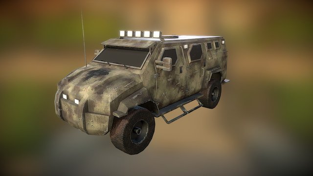 Armored car 3D Model