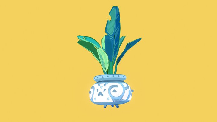 Potted Plant Practice 3D Model