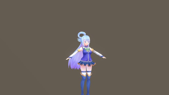 某アニメキャラ「ア〇ア」の3Dモデル 3D Model
