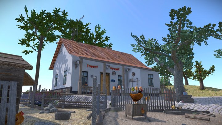 DAE Diorama - Small farm 3D Model