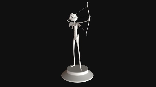 Miasma - Roe Shooting an Arrow 3D Model