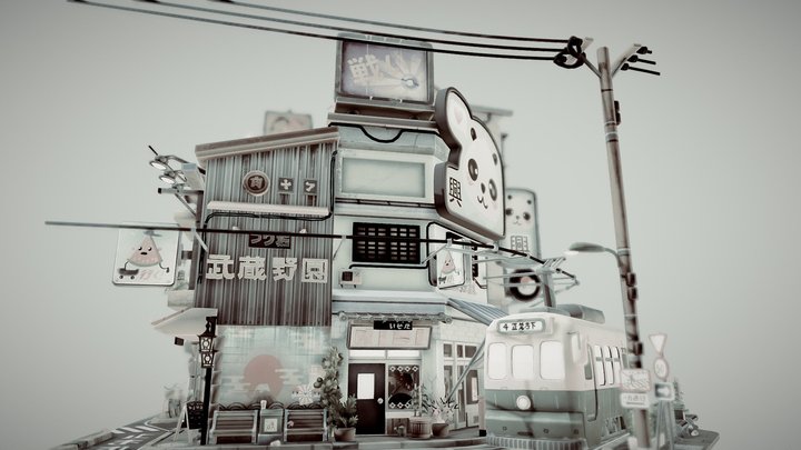 Old times Littlest Tokyo - 3DEditorChallenge 3D Model