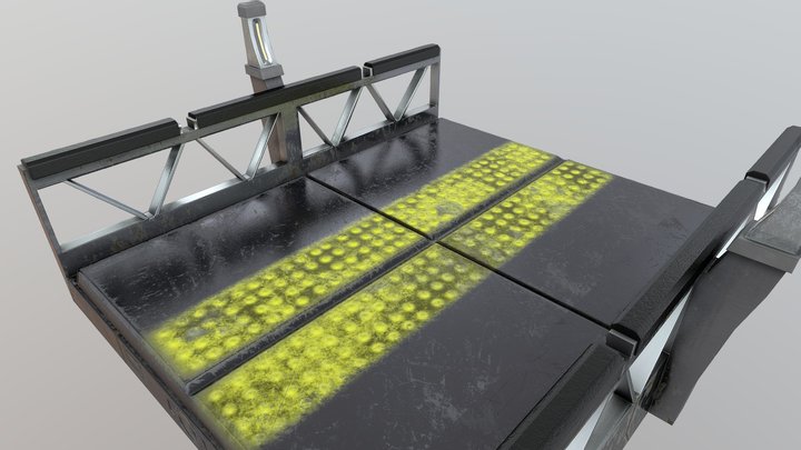 Modular Bridge Sci-Fi 3D Model