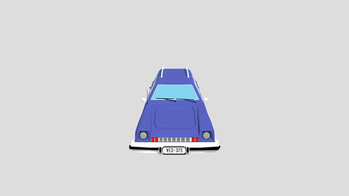 Afton Family Car (EVEN Fixed) 3D Model