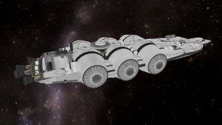 Longbow Space Tanker 3D Model