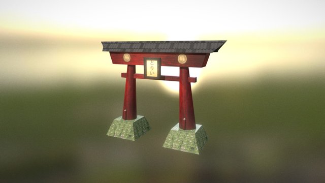 Japanese Tori 3D Model