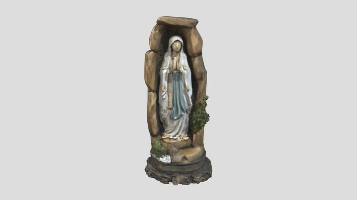 Madonna in Grotto 3D Model