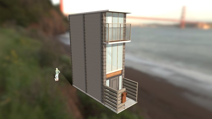 一户建（03）迷你型 – Kostenloses 3D-Modell STL