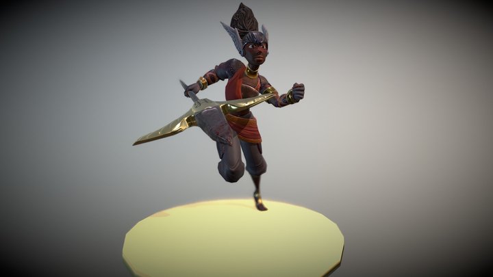 Faha - Desert Valkyrie 3D Model