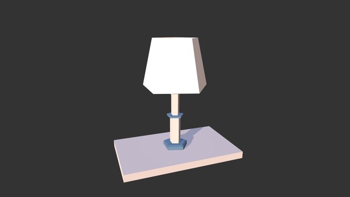 Lamp with five sides 3D Model