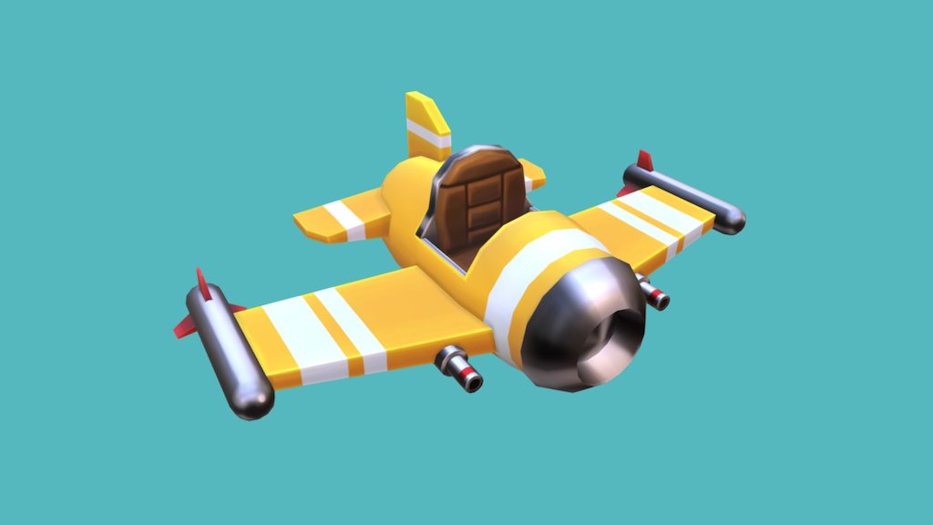 Yellow Toy Plane - 3D model by autumnpioneer [b8f9b51] - Sketchfab