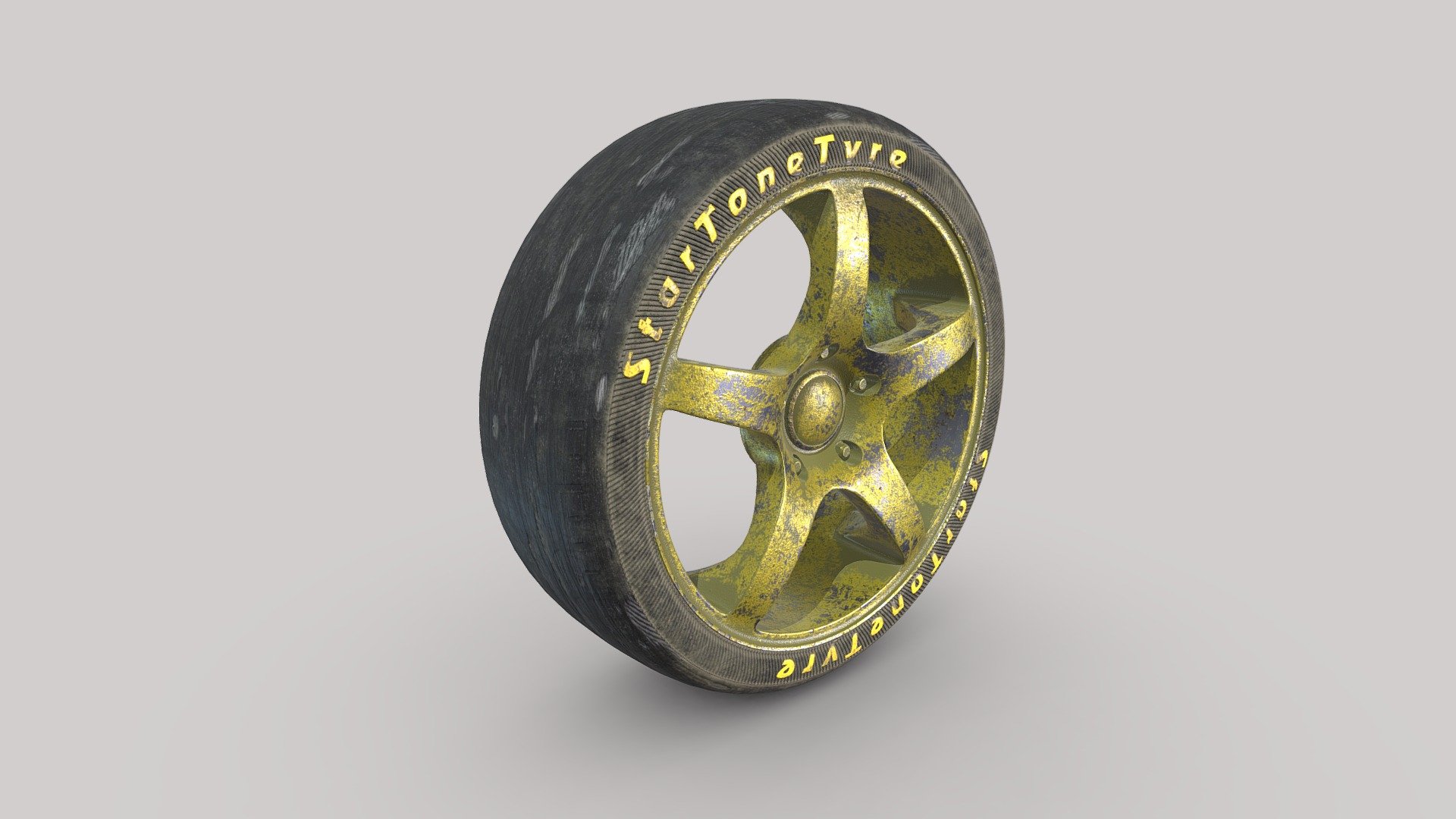 Disc + Worn tire_Dusty