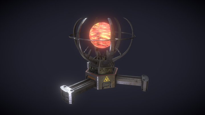 Artificial Sun Scifi 3D Model