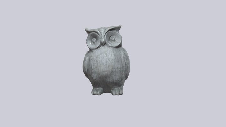 Owl Low Poly Model 3D Model