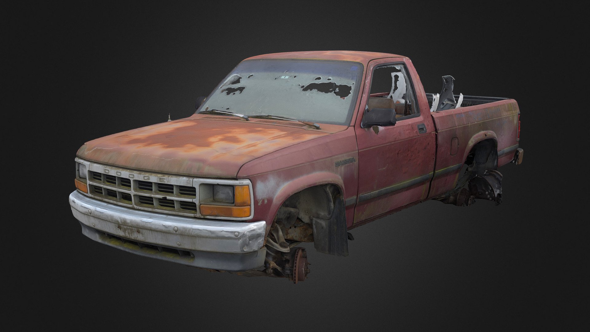 1991-1996 Dakota Single Cab S [Scan] - 3D model by Rush_Freak [b8fcde3 ...