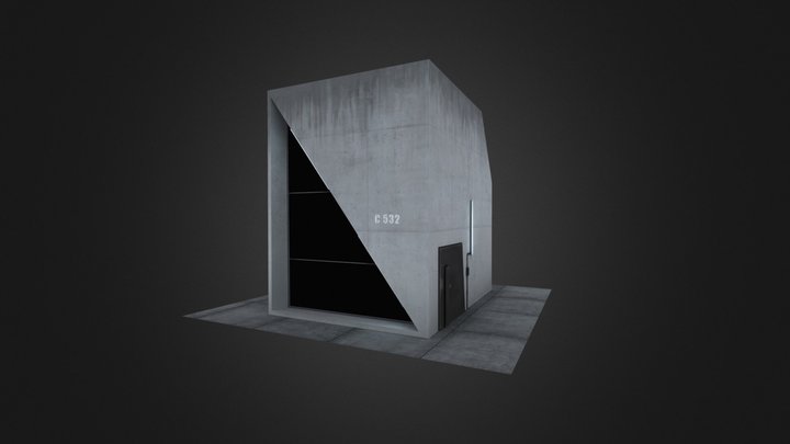Dystopian Building 01 3D Model