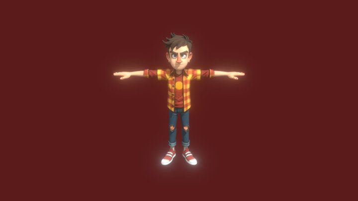 Nicky Pre Alpha man 3D Model