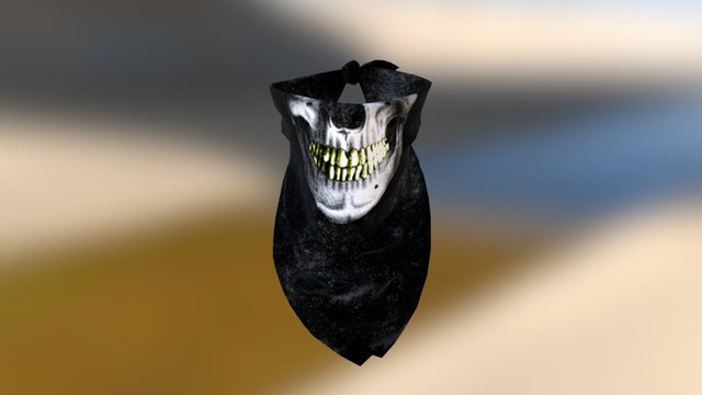 Bandana | Gold Teeth 3D Model