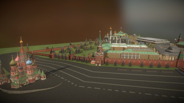 Red Square 3D Model