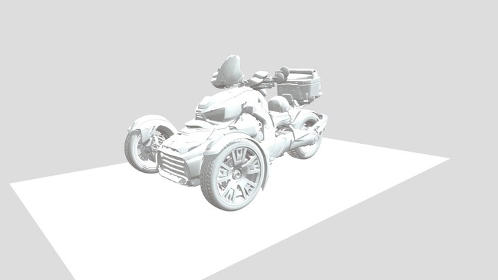 2020 Can- Am Ryker 3-wheel Motorcycle 3D Model