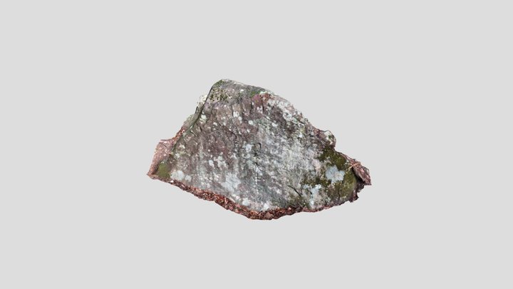 ナコウ山　「羽柴越中守」刻銘石 3D Model