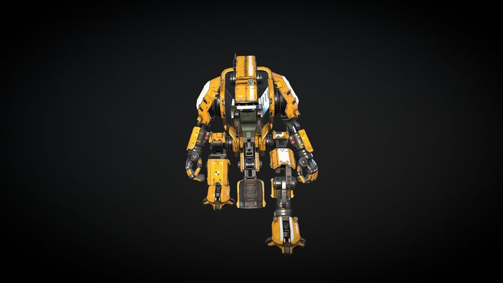 M.S.R.U Prototype Mech 3D Model