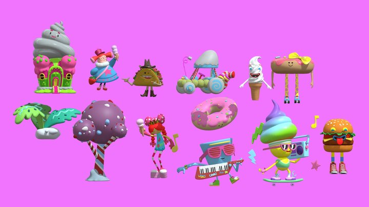Candy Pack For: @htgyever30 3D Model