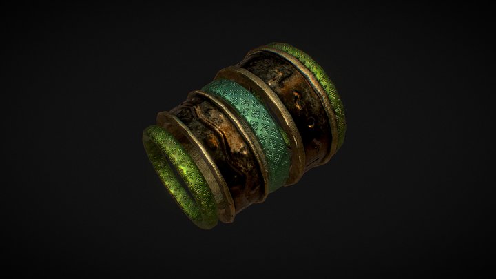 Runic Bracelet 3D Model